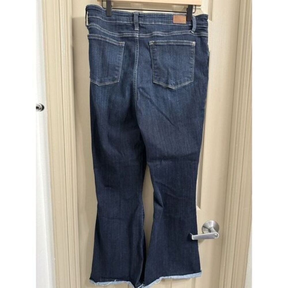 Judy Blue Flare Jeans High Rise Raw Hem‎ Distressed Women's Size 15/32 Pre-owned - Picture 4 of 4